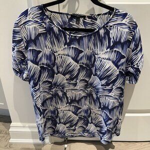 Boss Womens Silk Short Sleeve Top - Size M